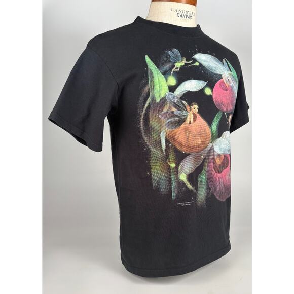 VTG Y2K 2000s Aimee Bonamie Fantasy Art T-shirt Size MED Goth Fairy Tee Made USA - Picture 3 of 10